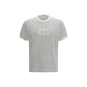 Ami Paris Gray Cotton Men's T-Shirt
